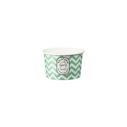Fagyis tégely papír zigzag 200 ml [ 50 db/cs ] [ 20 cs/# ]