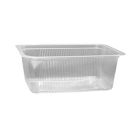 Foiled square plastic box transparent 1250 ml PP [ 150 pcs/pack ]