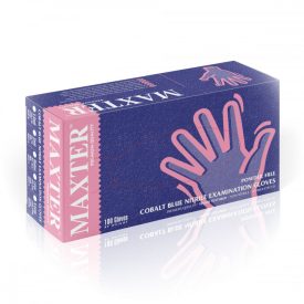   Gumikesztyű nitryl KÉK púdermentes XL [ 100 db/cs ] [ 10 cs/# ] Maxter,Guarder