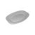 Foam oval cold buffet tray for 3 person (35x25 cm) [10 pcs/pck] [9 pck/ctn]