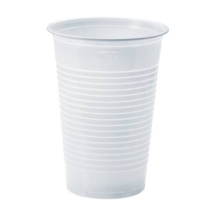 Cup white plastic 2 dl (100 pcs/pck) (30 pck/ctn)
