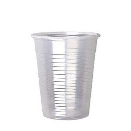 Cup water-clear plastic 1 dl (100 pcs/pck) (50 pck/ctn)