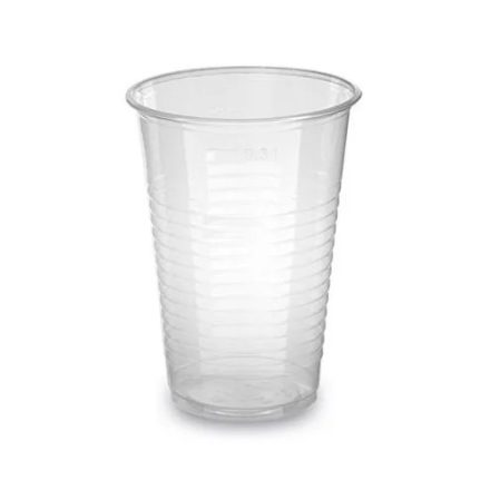 Cup water-clear plastic 2 dl (100 pcs/pck) (30 pck/ctn)