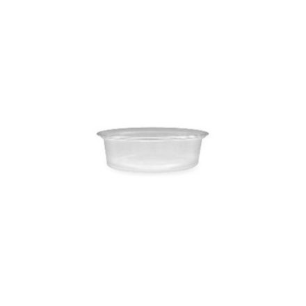 Saucer bowl plastic 50 ml (50 pcs/pck) (20 pck/ctn)