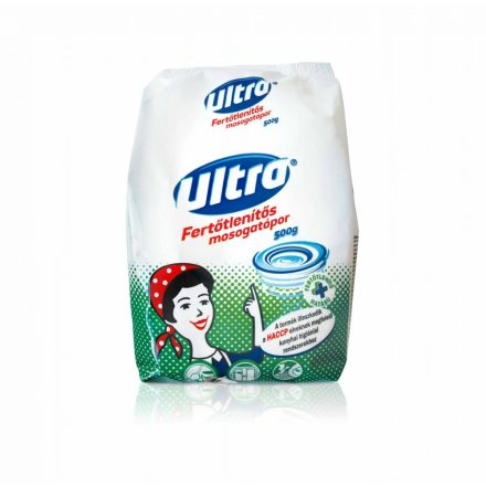 Ultra fertőtlenítős mosogatópor 0,5kg Zöld [ 10 cs/# ]