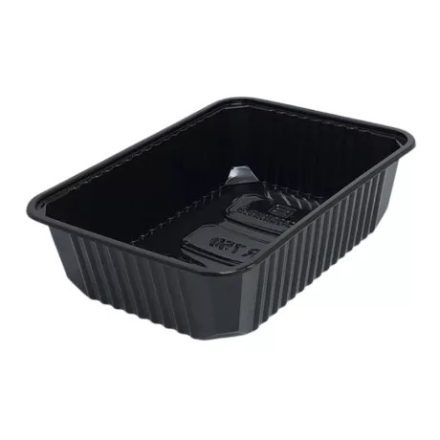 Varia szögletes doboz FEKETE PP 750ml [ 50 db/cs ] [ 8 cs/# ]