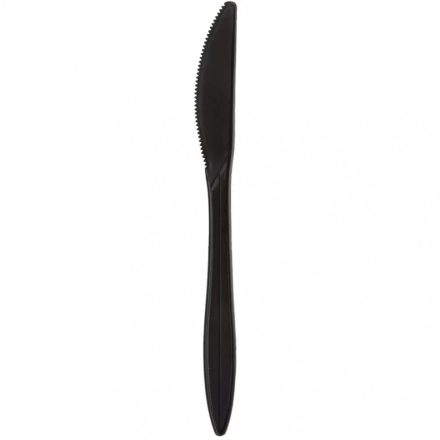 Knife plastic BLACK Superior [50 pcs/pck] [40 pck/ctn] reusable