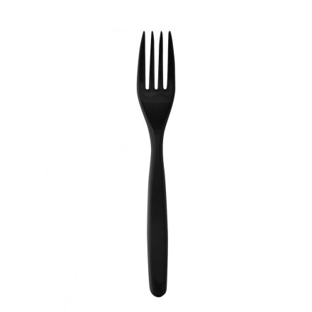 Fork BLACK plastic Superior (50 pcs/pck) (40 pck/ctn) reusable 