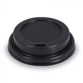   Papírpohár tető 1,6dl-re fekete/fehér [50 db/cs ] [ 30 cs/# ]