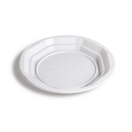 Szögletes Műanyag  tányér 21 cm [ 100 db/cs ]