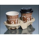 Pohártartó papír 2-es kraft [50 db/cs ] [ 10 cs/# ]