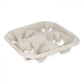Pohártartó papír 4-es kraft [50 db/cs ] [ 11 cs/# ]