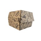 Hamburgeres papírdoboz "TIME" kicsi [130 x 130 x110 mm] [100 db/cs]