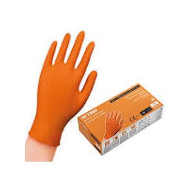   Gumikesztyű Nitril 
 Narancssárga 8,5 gr Extra vastag 
   "XL"  [ 50 db/cs] [ 10 cs/# ] Setino