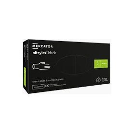   Gumikesztyű nitryl  fekete S
 Nitrylex  [ 100 db/cs] [ 10 cs/# ]