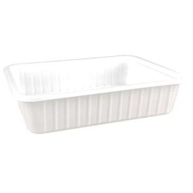   Universal szögletes tál fehér 500 ml PP [50 db/cs] [8 cs/#]