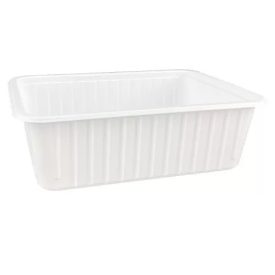   Universal szögletes tál fehér 750 ml PP [50 db/cs] [8 cs/#]