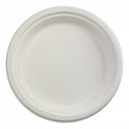 SUGARCANE Plate 22 cm [ 125pcs/pck ]