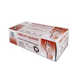   Gumikesztyű M-es  Great Glove Nitril Fekete Púdermentes (Minőségi)