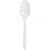 Spoon plastic WHITE superior [50 pcs/pck] [40 pck/ctn] reusable