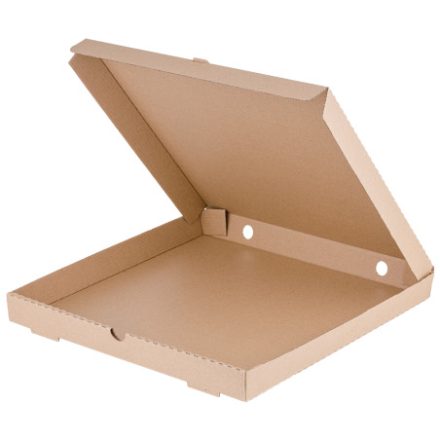 Pizzadoboz 33 x 33 x 4 cm  
[ nyomatlan barna [50 db/cs ]