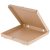 Pizzadoboz 33 x 33 x 4 cm  
[ nyomatlan barna [50 db/cs ]