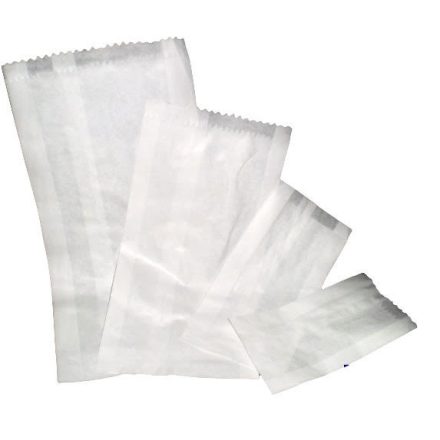 ***Paper bag white grease absorbing 0,5 kg (11 x 23 cm) (250 pcs/pck)***