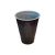 Cup brown plastic 1,6 dl autom. with vertical stripe (100 pcs/pck) (30 pck/ctn) HUH