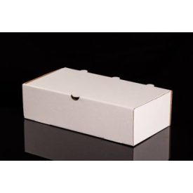   Pizzadoboz Calzone fehér/barna nyomatlan 30,5cm x 16,5cm x 7,5cm  [ 50 db/cs ]