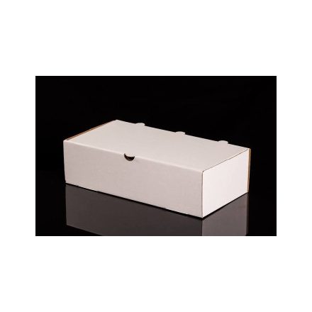 Pizzadoboz Calzone fehér/barna nyomatlan 30,5cm x 16,5cm x 7,5cm  [ 50 db/cs ]