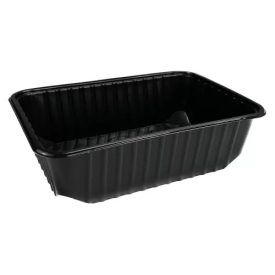 Szögletes doboz 500ml  PP FEKETE 
 [50db/cs] [12cs/#]