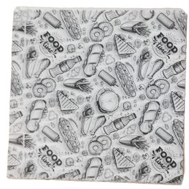   Zsírpapír "TIME" grafikás (285 x 170 mm)  [ 100 db/ cs ]