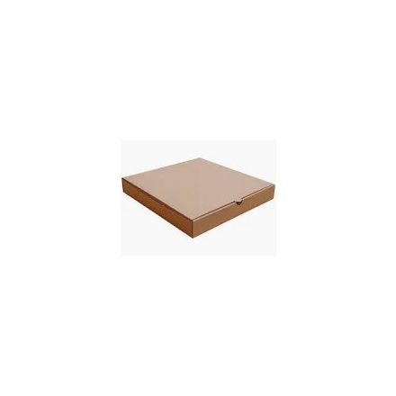 Pizzadoboz barna nyomatlan 32x32x3 cm [ 100 db/cs ]