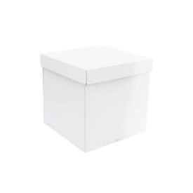 Tortadoboz magas (33*33*25cm) Fehér (fül nélküli)