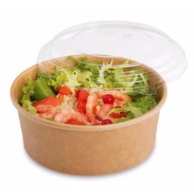   Papír salátás tál KRAFT 500 ml kerek [ 50 db/cs ] [  6 cs/# ]