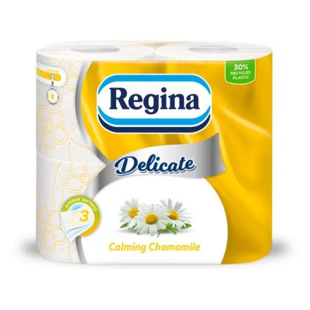 Regina Delicate Háztartási Wc papír
 4 tekercses 3 rtg. Kamilla 
