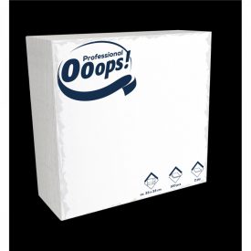   Szalvéta 1/8 hajtású 2r. fehér (33 x 33 cm) [100 lap/cs] [20cs/#] Ooops!