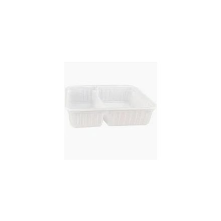 Varia szögletes doboz 630ml 6/4 osztott 
[PP Fehér][50 db/cs]