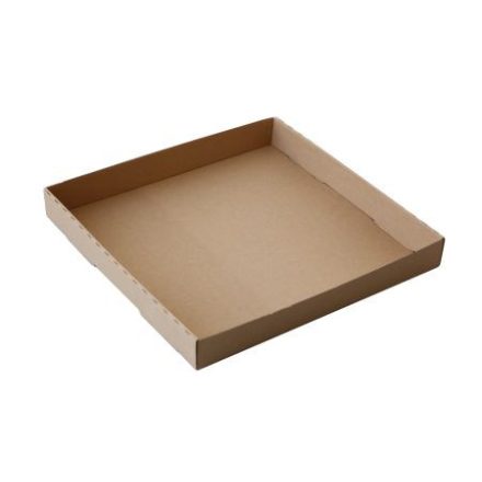 Street food tray for pizza brown 325x325x25mm [ 100 pcs/pck ]