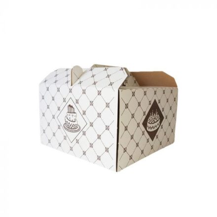 Paper cake box (18*18*11,5 cm)
