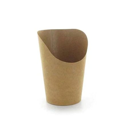 Wrap sültkrumplis tasak, 360 ml, kraft - 50 db/csomag