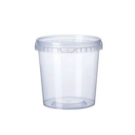 Garanciazáras kerek doboz 870ml PP [200 db/cs] +tető