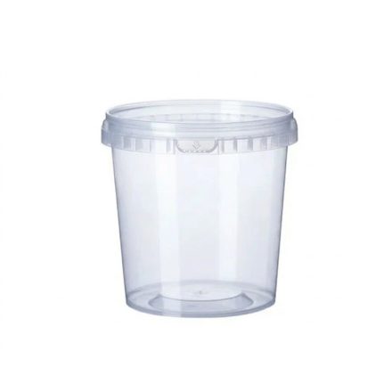 Garanciazáras kerek doboz 870ml PP [200 db/cs] +tető