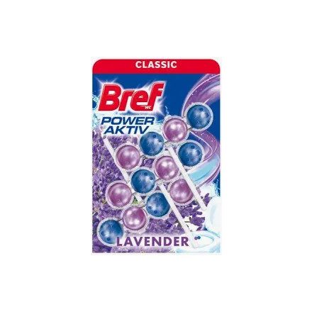 Bref Power Aktív wc illatosító 3x50 g Levender