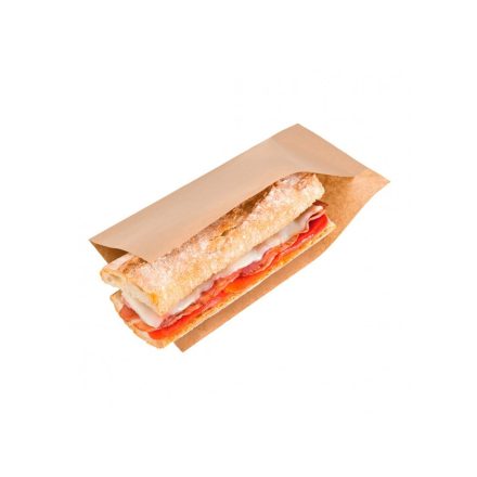 Hot-dog papírtasak barna/kraft(190 x 10 mm) [ 500 db/cs ]