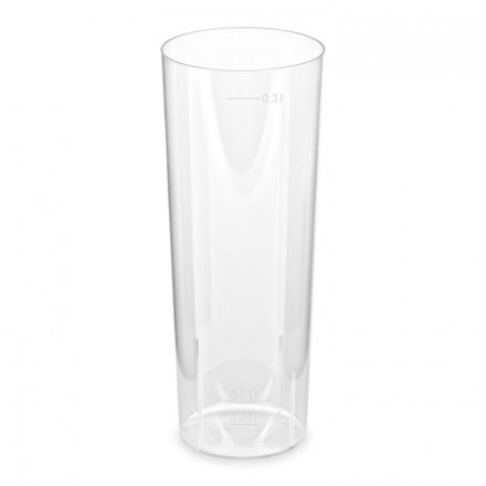 Pohár long-drinkes műanyag 3 dl [ 10 db/cs ] [ 500db/# ]