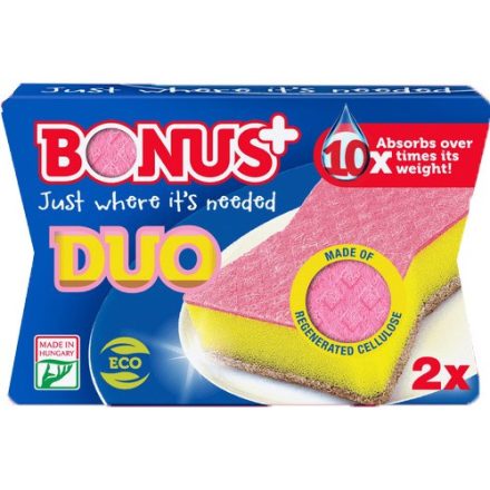 Bonus + Duo
Karcmentes mosogatószivacs 
2 db/cs