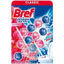 Bref Power Aktív wc illatosító Flower 
3x50 g