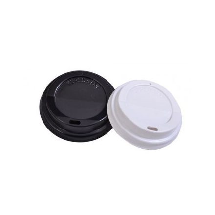 Papírpohár tető 1dl-re fehér és fekete NL [50 db/cs] [ 20 cs/# ] 62 mm