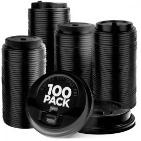   Papírpohár tető 1,6-1,8 dl-re fekete NL [ 2x50 v. 100 db/cs] [ 10 cs/# ]